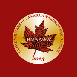 Winner's Badge from Crime Writers of Canada Awards of Excellence